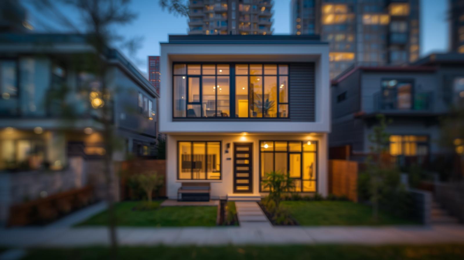 New construction home — GTA mortgage broker Newly built modern home in Toronto urban neighbourhood